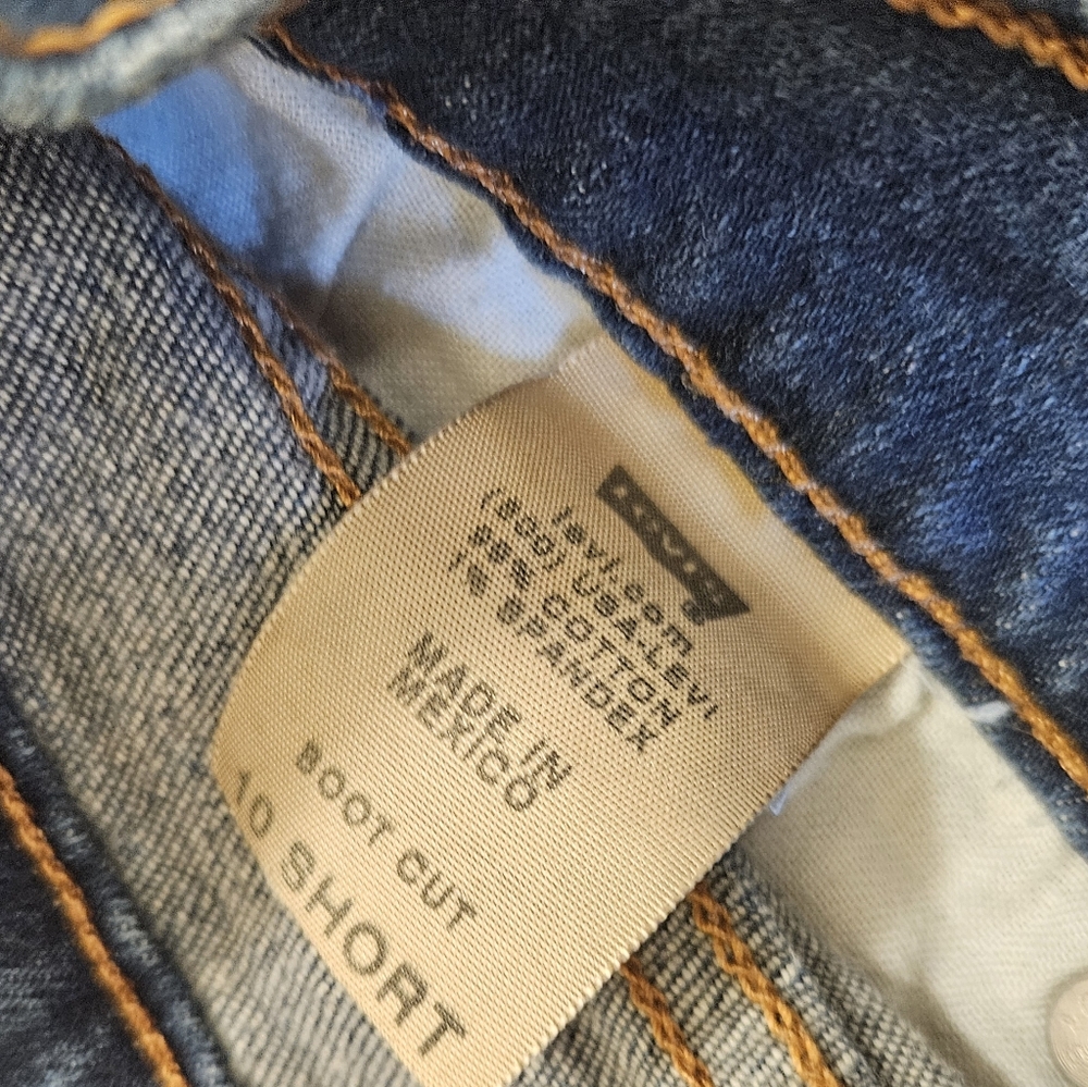 WOMENS LEVIS 515 BOOTCUT JEANS SIZE 10 SHORT #2643 - Picture 7 of 8